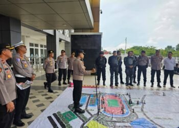 Polrestabes Semarang Gelar TFG Pengamanan Laga PSIS Semarang vs Deltras Sidoarjo di Stadion Jatidiri