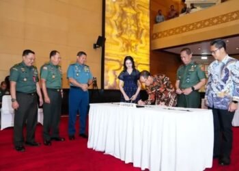 Irjen TNI Pimpin Penandatanganan Kontrak Pengadaan Barang/Jasa UO Mabes TNI TA 2026