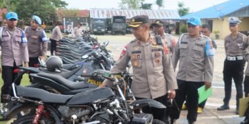 Apel Kendaraan Dinas, Kapolres Mappi Tekankan Perawatan Dan Kelengkapan Berkendara