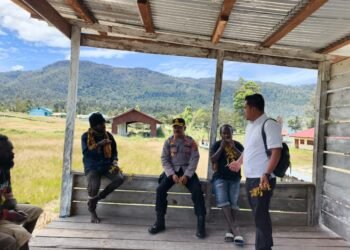 Kapolres Lanny Jaya Temui Tim Peduli Masyarakat Distrik Awina, Bahas Program Makan Bergizi Gratis