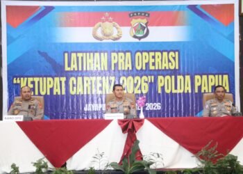 ‎Polda Papua Gelar Latpraops Ketupat Cartenz 2026, Siapkan Pengamanan Idul Fitri di Wilayah Papua