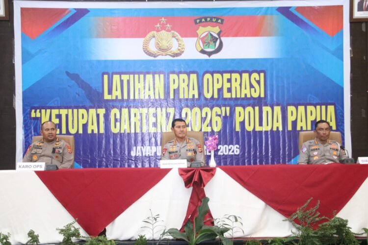 ‎Polda Papua Gelar Latpraops Ketupat Cartenz 2026, Siapkan Pengamanan Idul Fitri di Wilayah Papua