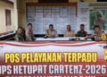 Pos Pengamanan dan Pelayanan Terpadu Operasi Ketupat Cartenz 2026 Polres Mamberamo Raya