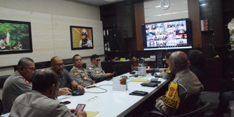 Polda Papua Gelar Anev Harian Operasi Ketupat Cartenz 2026, Tekankan Sinergi dan Pelayanan Humanis