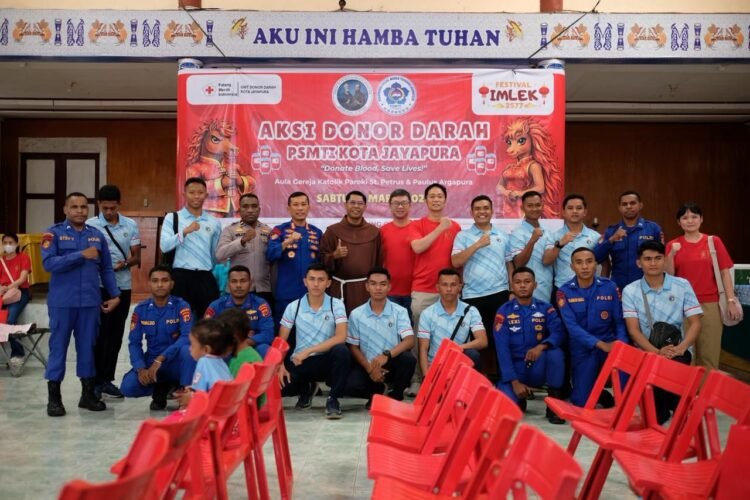 ‎Polda Papua Dukung Aksi Donor Darah PSMTI di Jayapura, Perkuat Kepedulian Kemanusiaan