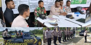 Pos Pengamanan dan Pos Pelayanan Terpadu Operasi Ketupat Cartenz 2026 Polres Mamberamo Raya