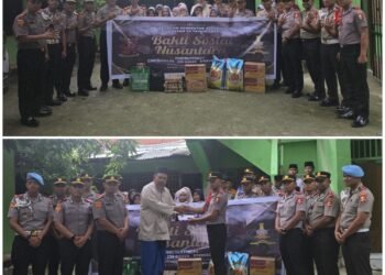 Siswa SIP Polda Papua Gelar Bakti Sosial di Pondok Pesantren Nurul Anwar Sentani