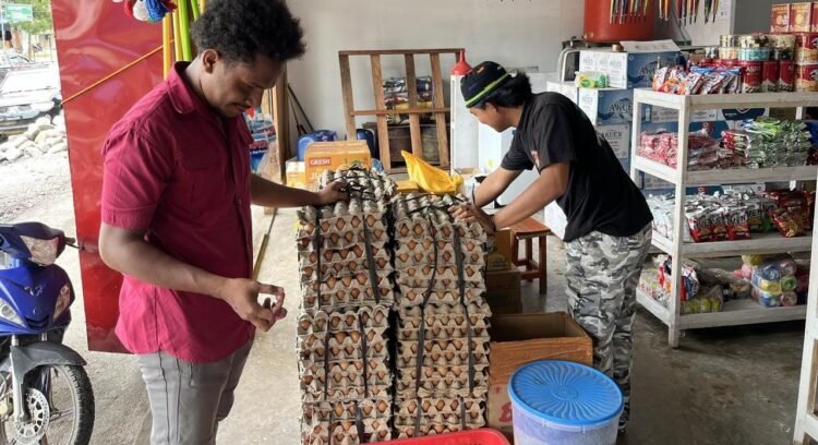 Satgas Saber Polres Yalimo Lakukan Pengecekan Harga Bahan Pokok di Pasar Sentral Elelim