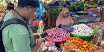 Satgas Pangan Polresta Jayapura Kota Pantau Harga Bawang dan Cabai di Pasar Hamadi