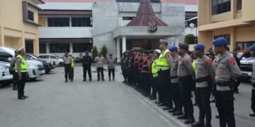 Apel Pagi Hari Ketujuh Operasi Ketupat Cartenz 2026, Personel Polda Papua Ditekankan Humanis dan Siap Siaga