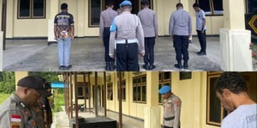 Apel Piket Penjagaan Polres Mamberamo Raya, Tingkatkan Kesiapsiagaan Personel