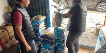 Polres Jayawijaya Pantau Harga Beras di Retail Modern dan Pasar Pootikelek