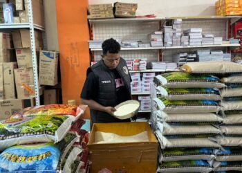 Polres Jayawijaya Lakukan Pengecekan Harga Beras di Retail Modern dan Pasar Tradisional Wamena
