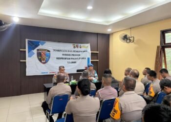 Bid Propam Polda Papua Gelar Gaktibplin di Polsek Muara Tami, Kedisiplinan Personel Jadi Fokus Utama