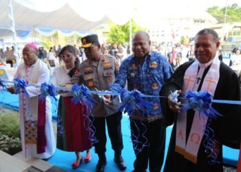 Peresmian Gereja Oikumene Terang Bhara Daksa Polda Papua Perkuat Pembinaan Mental dan Spiritual Personel
