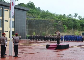 Polda Papua Gelar Upacara Hari Kesadaran Nasional di Mapolda Baru Koya Koso