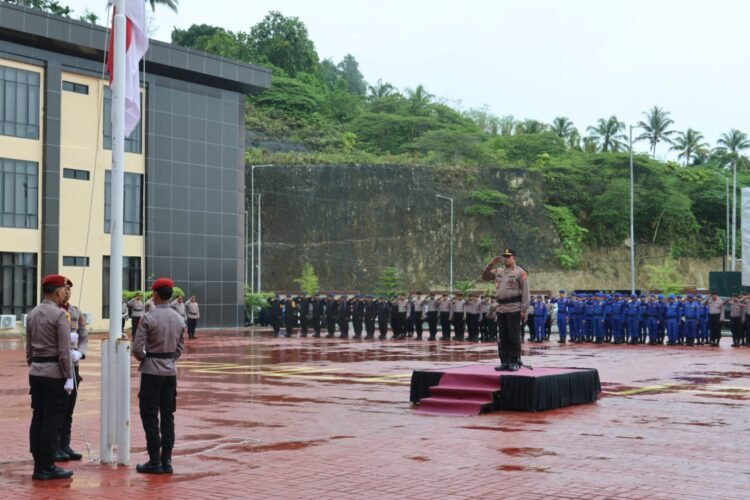 Polda Papua Gelar Upacara Hari Kesadaran Nasional di Mapolda Baru Koya Koso