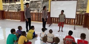 Polres Boven Digoel Gelar Ruang Edukasi Bagi Anak Putus Sekolah, Tingkatkan Literasi Dan Pola Hidup Sehat