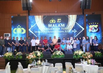 Malam Penuh Kebersamaan, Polda Papua Antar Tugas Karo Ops dengan Penuh Kesan