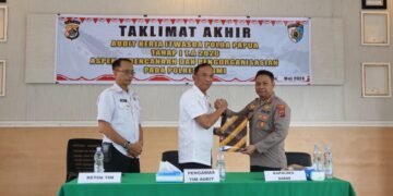 Polres Sarmi Ikuti Taklimat Akhir Audit Kinerja Itwasda Polda Papua Tahap I TA 2026 
