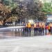 Satbrimob Polda Papua Laksanakan Pembersihan dan Pemulihan Stadion Lukas Enembe 