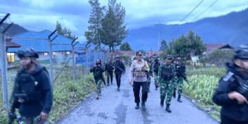 Sinergitas TNI-Polri Perkuat Patroli Gabungan, Jaga Kondusivitas Kamtibmas di Puncak Jaya