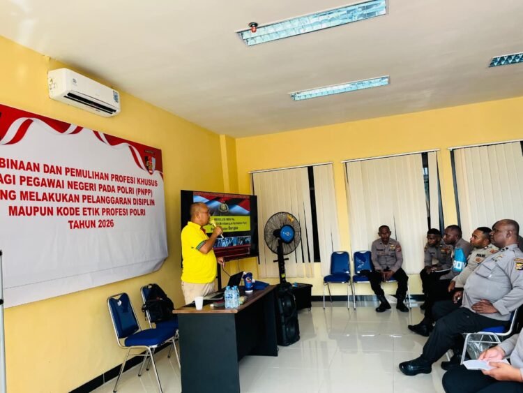 Hari Ke-4 Pelaksanaan PNPP, Polda Papua Perkuat Pembinaan Mental dan Disiplin Personel
