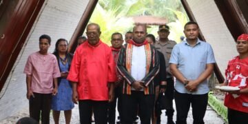 Wakili Kapolres Sarmi, Kabag Log Hadiri Perayaan HUT Pattimura ke-209 di Tafarewar Beach