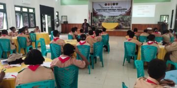 Polres Boven Digoel Edukasi Peserta Perjusami KKRI tentang Bahaya dan Pencegahan Narkoba