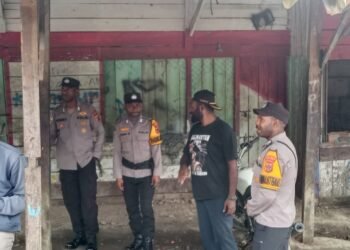 Sat Binmas Polres Tolikara Sambangi Pangkalan Ojek di Desa Ampera, Perkuat Kemitraan dan Keselamatan Berkendara