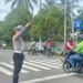 Sat Lantas Polres Sarmi Intensifkan Strong Point Pagi, Wujudkan Lalu Lintas Aman dan Lancar