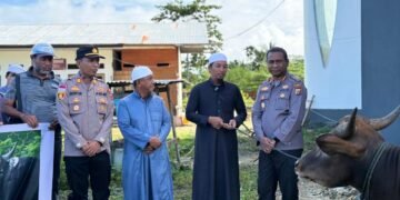 Polresta Jayapura Kota Salurkan Hewan Kurban di Empat Lokasi, Wujud Kepedulian dan Penguatan Kebersamaan dengan Masyarakat