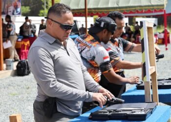 Kapolda Papua Buka Pelatihan Sertifikasi Tembak Reaksi IPSC Dingo Cartenz Shooting Club