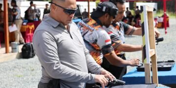 Kapolda Papua Buka Pelatihan Sertifikasi Tembak Reaksi IPSC Dingo Cartenz Shooting Club