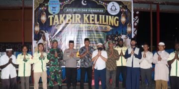 Polres Asmat Amankan Pawai Takbir Keliling, Malam Idul Adha di Agats Berlangsung Aman dan Penuh Kebersamaan 