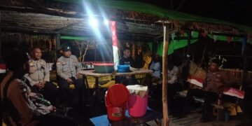 Pererat Sinergitas, Kapolsek Kelila Hadiri Silaturahmi Bersama Pos Satgas 521