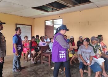 Dukung Pelayanan Kesehatan Masyarakat, Polsek Naukenjerai Amankan Kegiatan Posyandu Balita dan Lansia 