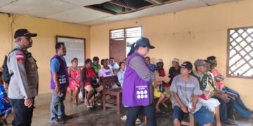 Dukung Pelayanan Kesehatan Masyarakat, Polsek Naukenjerai Amankan Kegiatan Posyandu Balita dan Lansia 