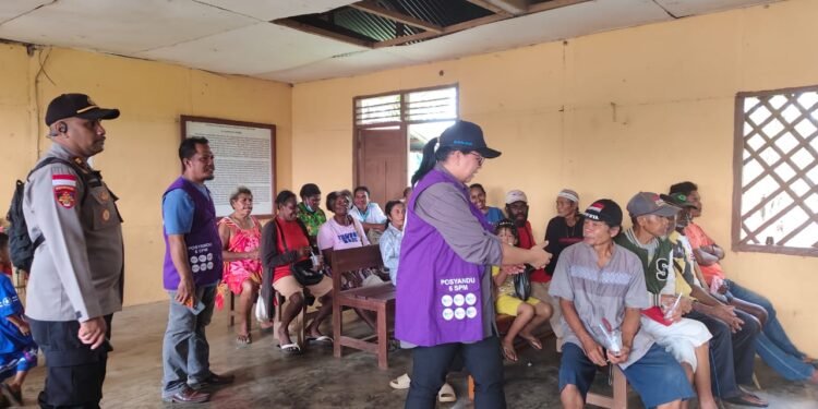Dukung Pelayanan Kesehatan Masyarakat, Polsek Naukenjerai Amankan Kegiatan Posyandu Balita dan Lansia 