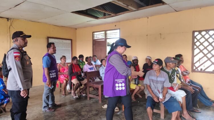 Dukung Pelayanan Kesehatan Masyarakat, Polsek Naukenjerai Amankan Kegiatan Posyandu Balita dan Lansia