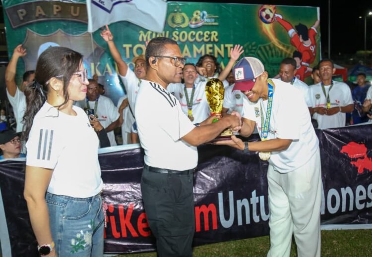 Polres Keerom Raih Juara Kapolda Cup 2026, Kapolda Papua Tegaskan Turnamen Mini Soccer Jadi Wadah Pembinaan Talenta di Papua