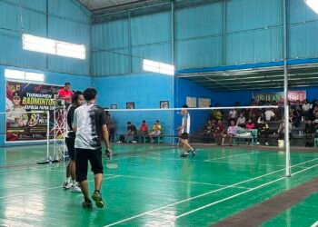 Sportivitas dan Prestasi Warnai Hari Keempat Turnamen Badminton Terbuka Piala Kapolda Cup 2026