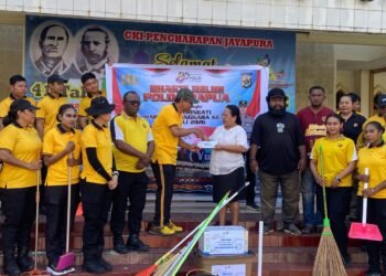 Sambut Hari Bhayangkara ke-80, Polda Papua Gelar Bakti Religi di Gereja GKI Pengharapan Jayapura