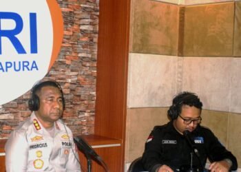 Polisi Menyapa di RRI Jayapura, Kapolresta Ajak Warga Jaga Kamtibmas di Tengah Euforia Piala Dunia 2026