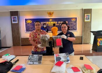 ‎Seorang WNA Asal PNG Diciduk Opsnal Narkoba Polresta Lantaran Bawa Ganja 1,6 Kilogram