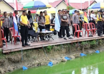 Polda Papua Semarakkan Hari Bhayangkara ke-80 Melalui Lomba Memancing, Pererat Soliditas dan Kebersamaan