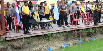Polda Papua Semarakkan Hari Bhayangkara ke-80 Melalui Lomba Memancing, Pererat Soliditas dan Kebersamaan
