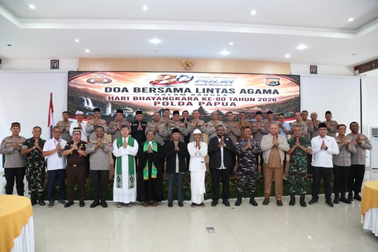 Polda Papua Gelar Doa Bersama Lintas Agama, Perkuat Persatuan Jelang Hari Bhayangkara ke-80