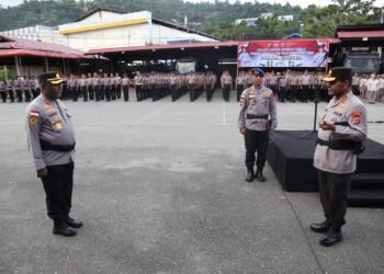 Antisipasi Gangguan Kamtibmas, Polda Papua Gelar Apel Kesiapan Personel