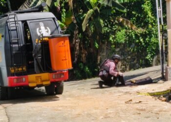 Mortir Aktif Peninggalan Perang Dunia II Berhasil Dievakuasi Tim Jibom Polri di Distrik Jayapura Selatan